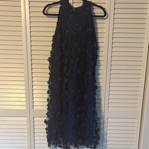 Cupshe Navy Floral Midi Dress